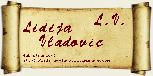 Lidija Vladović vizit kartica